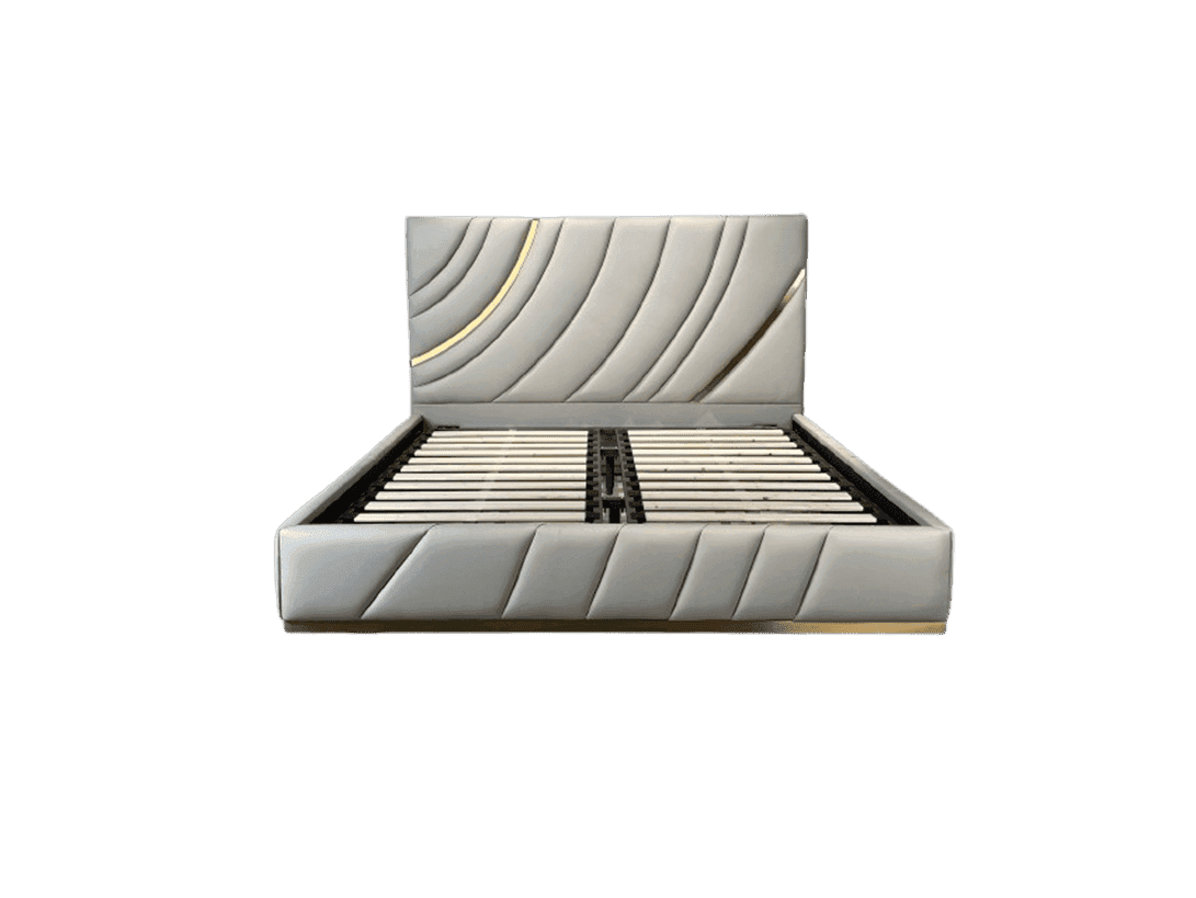 Кровать «Модель 12» с рельефным изголовьем - фото 1