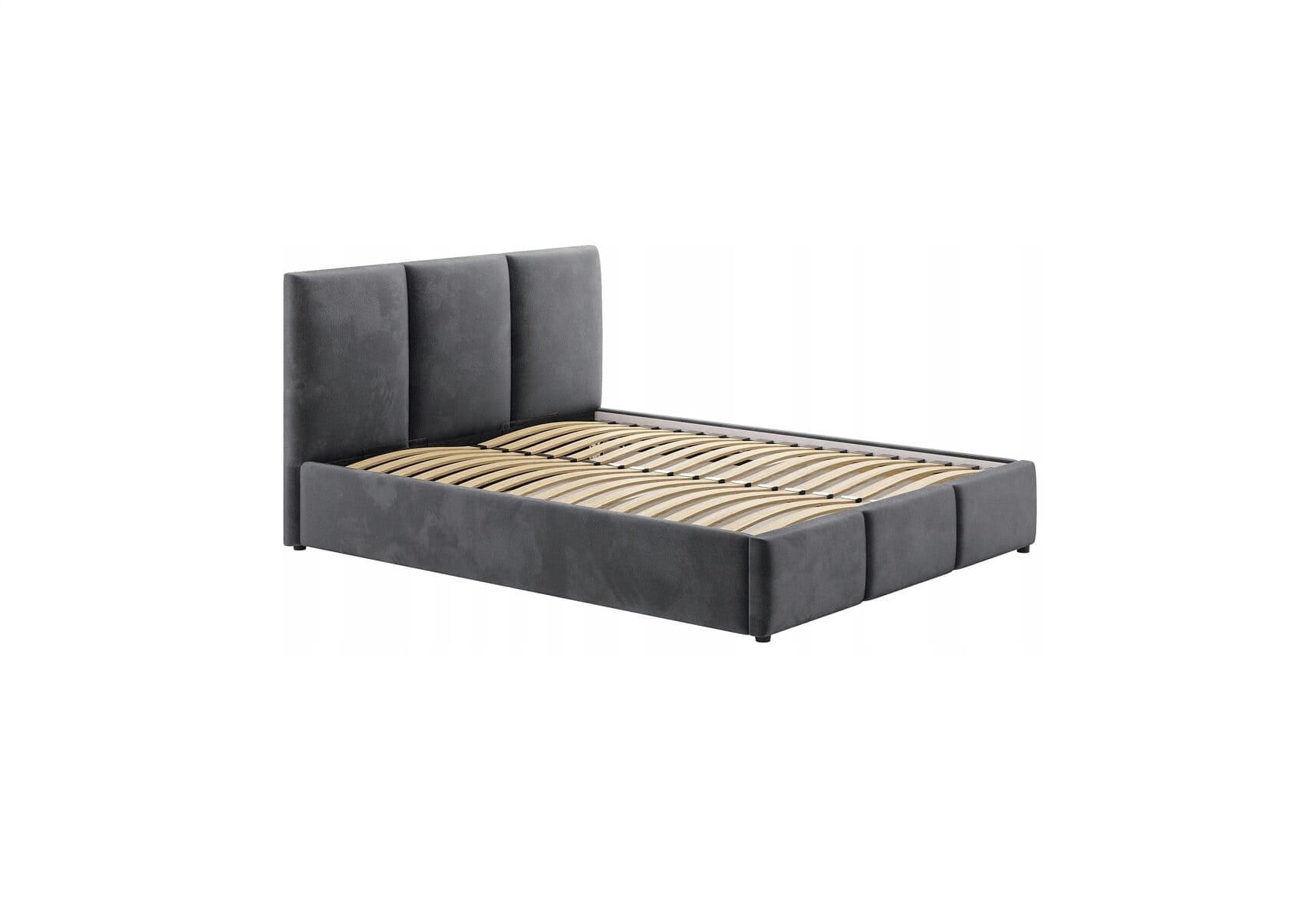 Кровать «Модель 1» с мягким изголовьем - миниатюра 1