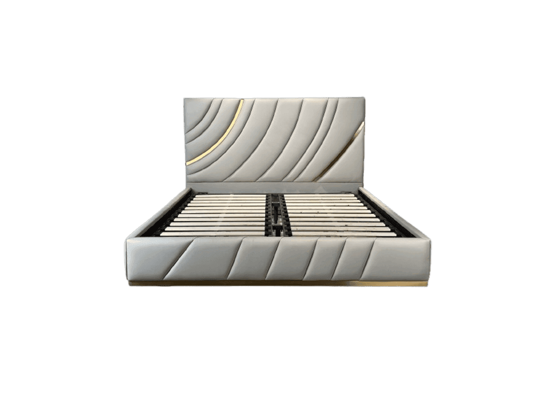 Кровать «Модель 12» с рельефным изголовьем - фото 1