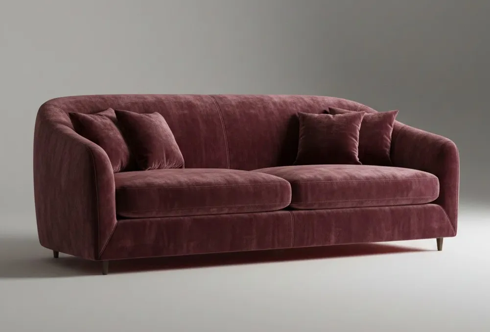 диван с велюровой обивкой