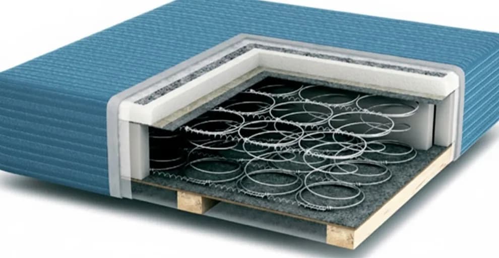 зависимый пружинный блок в диване